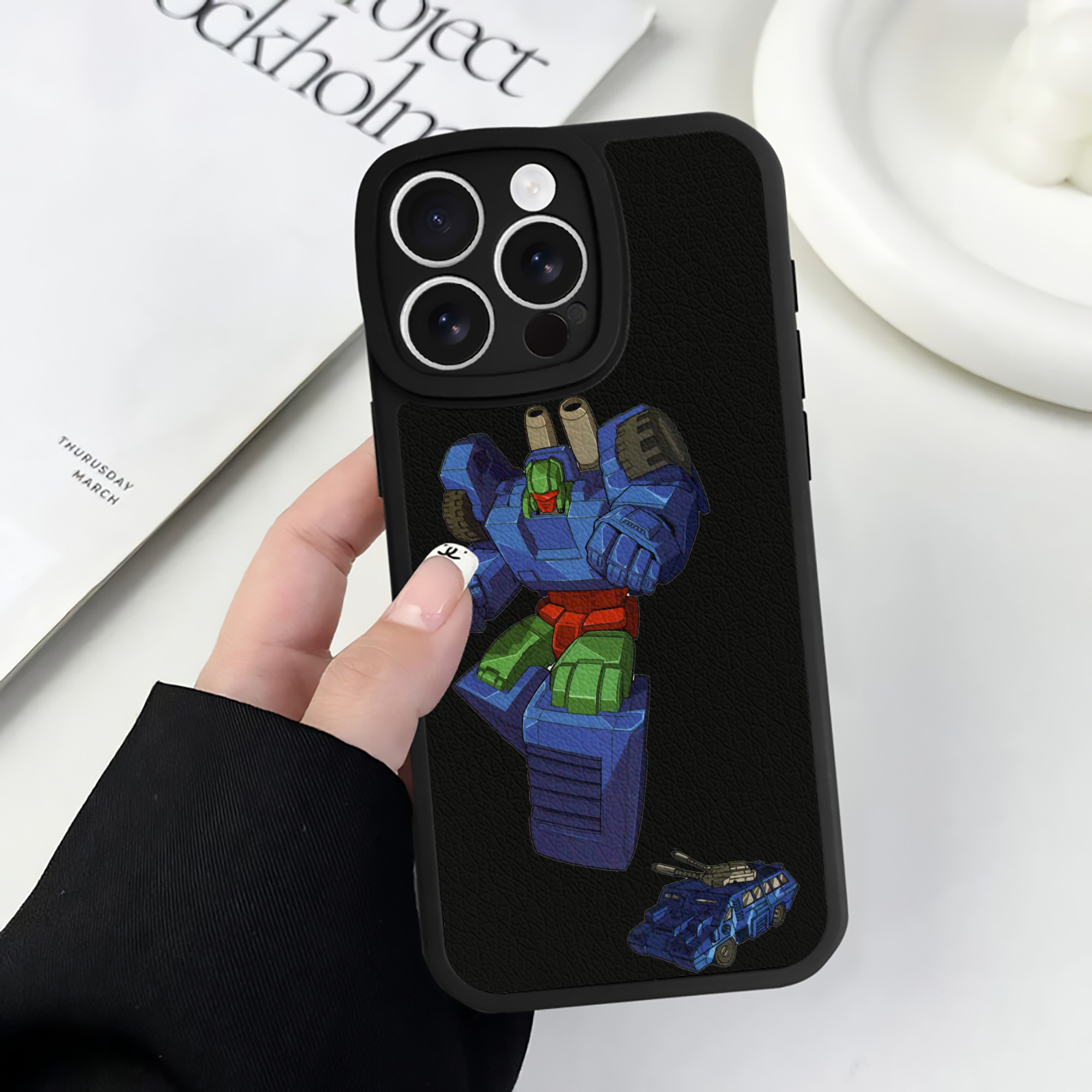（画像用）  【iPhone 16シリーズ対応】シリコンスマホケース（レザー調） 材質：シリコン